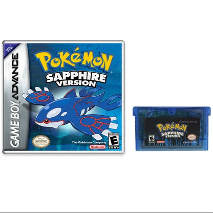 Pokemon GBA Game Cartridge Series — Emerald, Ruby, FireRed, LeafGreen, Sapphire (No Manual)