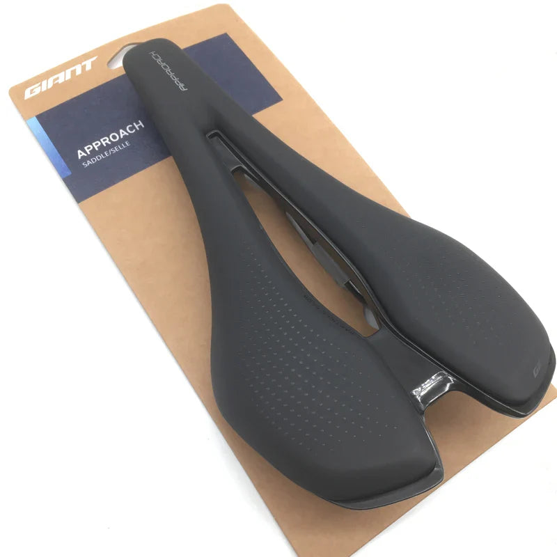 GIANT Approach Gel Saddle — Comfort Bike Seat with Vent for Road & MTB, Fits UNICLIP