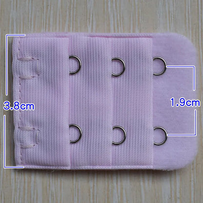 3.8cm 2-Hook Bra Extender Clip – Adjustable Back Belt Buckle for Women’s Underwear & Soft Bra Extension