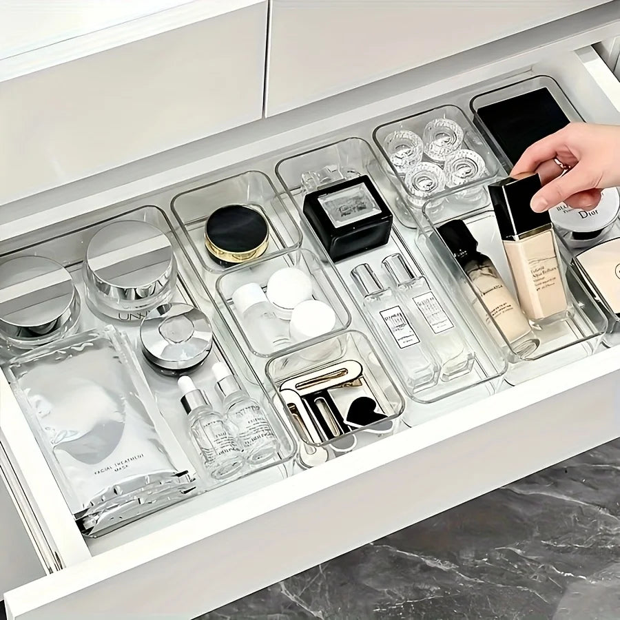 Cosmetic & Stationery Storage Box – Makeup, Office Supplies, Desk & Drawer Organizer for Home