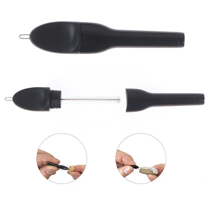 1-9PCS Hearing Aid Cleaning Tool Set – Brushes, Vent Cleaners, Magnets & Wax Loops for Ear Device Maintenance