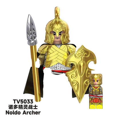 TV6403/TV6404/TV6405 Blocks Toy Set — Orcs, Dwarfs, Elves & Rohan Knight Action Figures Building Bricks for Kids Gift