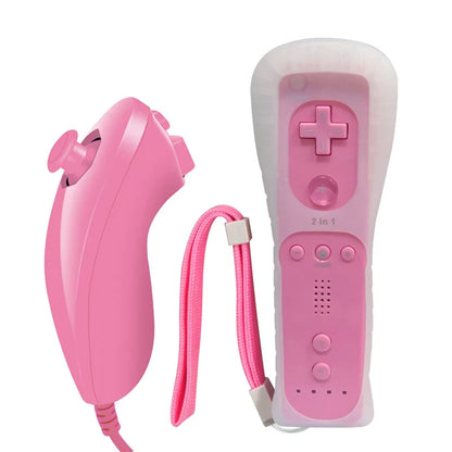 Nintendo Wii Remote and Nunchuk Controller with Motion Plus – Compatible Gamepad for Wii Console