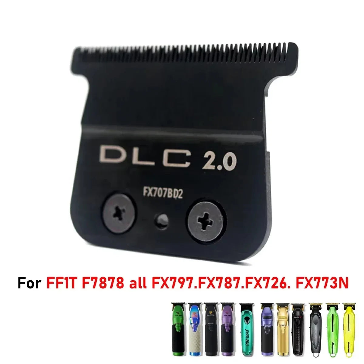 Professional Barber Carbon Steel Knife Head – Replacement DLC Blade for BAB787, 707Z & JUCAI PRO F7878