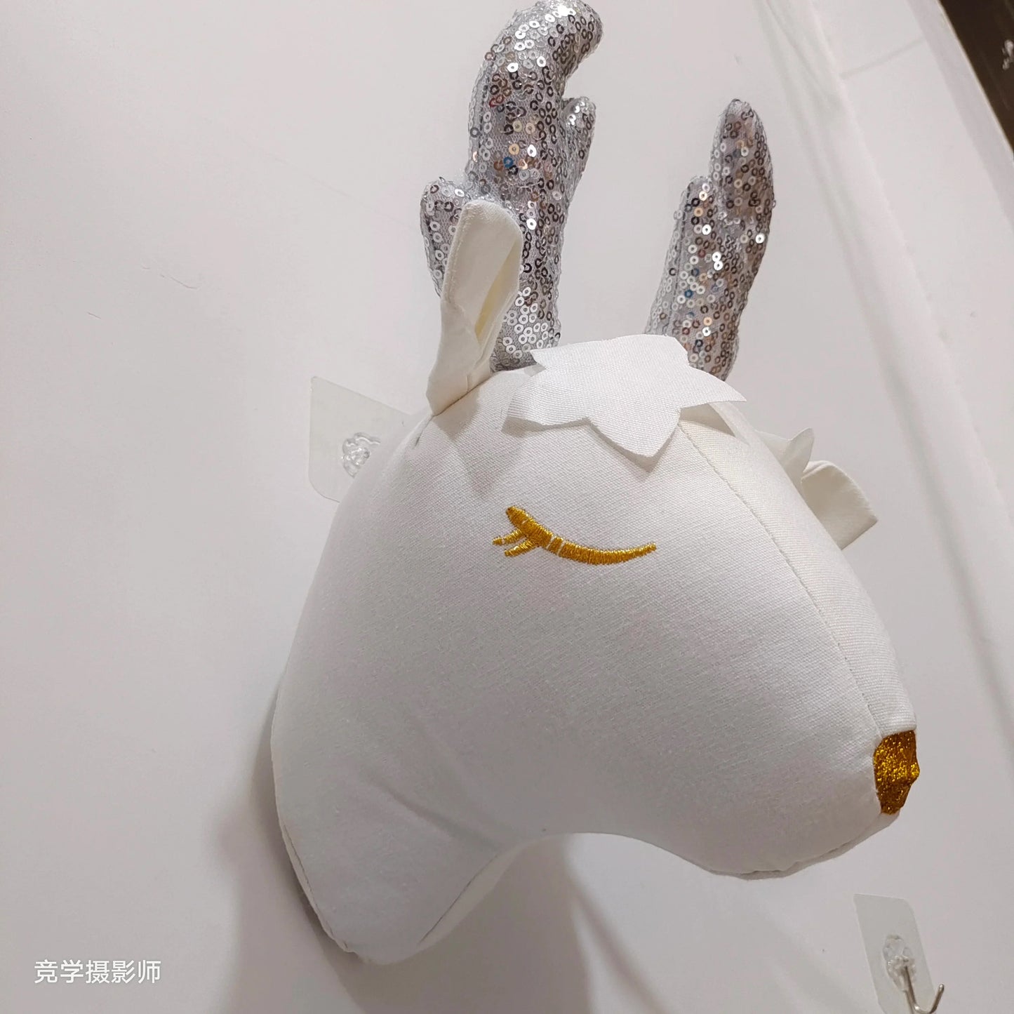 Handmade 3D Felt Animal Heads — Elephant & Swan Wall Hanging Decor for Nursery & Kids’ Bedroom
