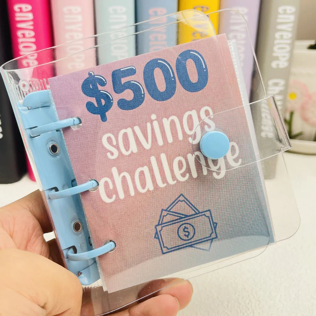 1000 Savings Challenge Binder – Money Saving Book with Envelopes, Envelope Savings Challenge, Mini Budget Organizer
