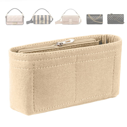 Trendy Felt Insert Bag Organizer — Makeup & Cosmetic Bag Liner for Women's Handbags and Accessories
