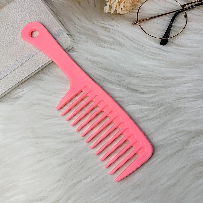 Heat Resistant Hairdressing Comb – Wet Hook Curly Hair Brush with Coarse Wide Spike Teeth, Pro Salon Styling & Dyeing Tool for Women