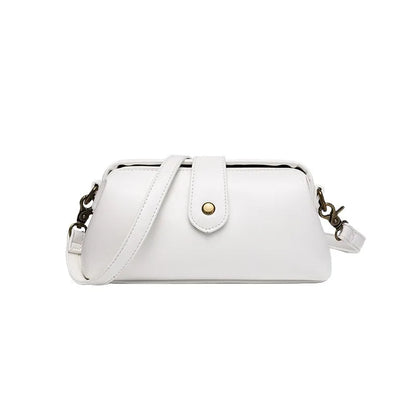Minimalist Women’s PU Shoulder Bag - Trendy Crossbody Handbag with Clip for Daily & Professional Use