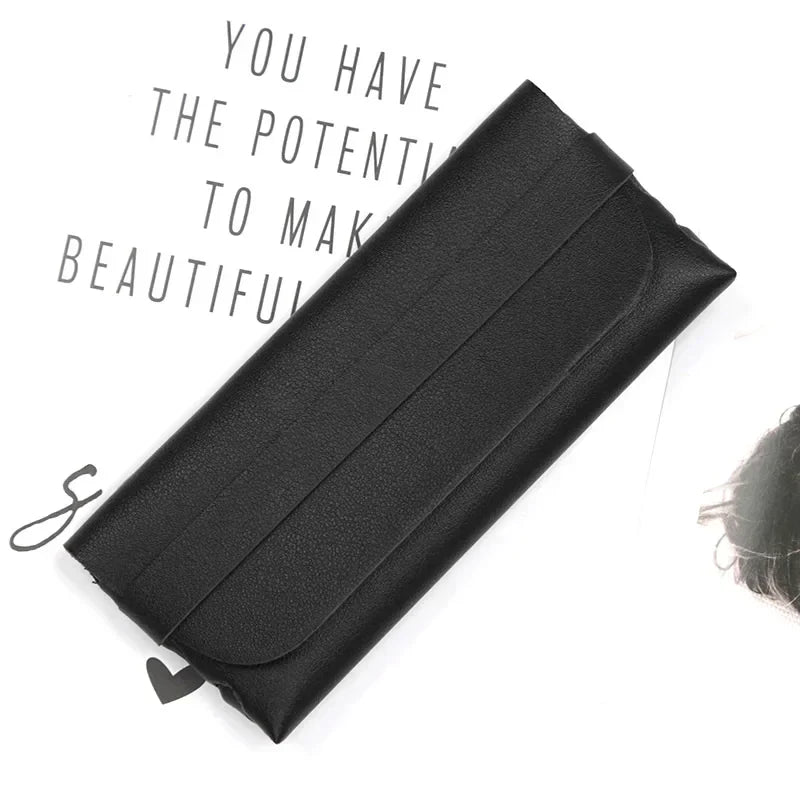 PU Leather Soft Glasses Case – Protective Pouch for Sunglasses and Reading Eyewear for Women