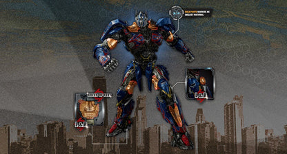 YOLOPARK Transformers Model – The Last Knight AMK PRO 20cm Optimus Prime Action Figure Toy for Boys & Men
