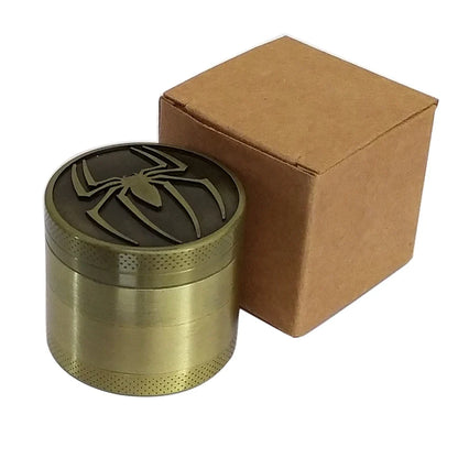4 Layer Metal Herbal Grinder – Amsterdam Manual Hand Grinders, Spice and Pepper Mill Cutter, Kitchen Accessories, Gift for Men