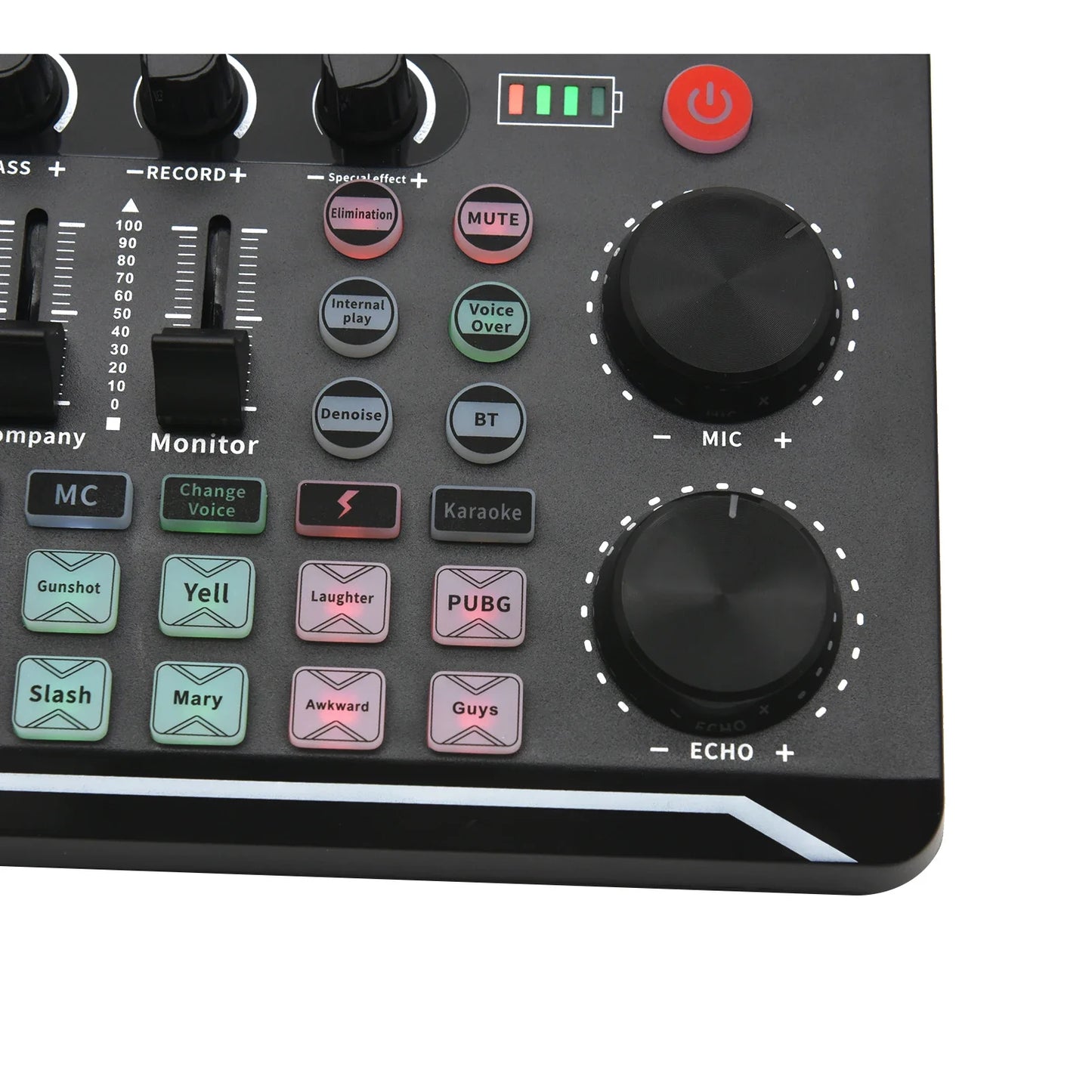 Live Sound Card Audio Interface with DJ Mixer Effects & Voice Changer – Bluetooth Mixer for Live Streaming & Singing
