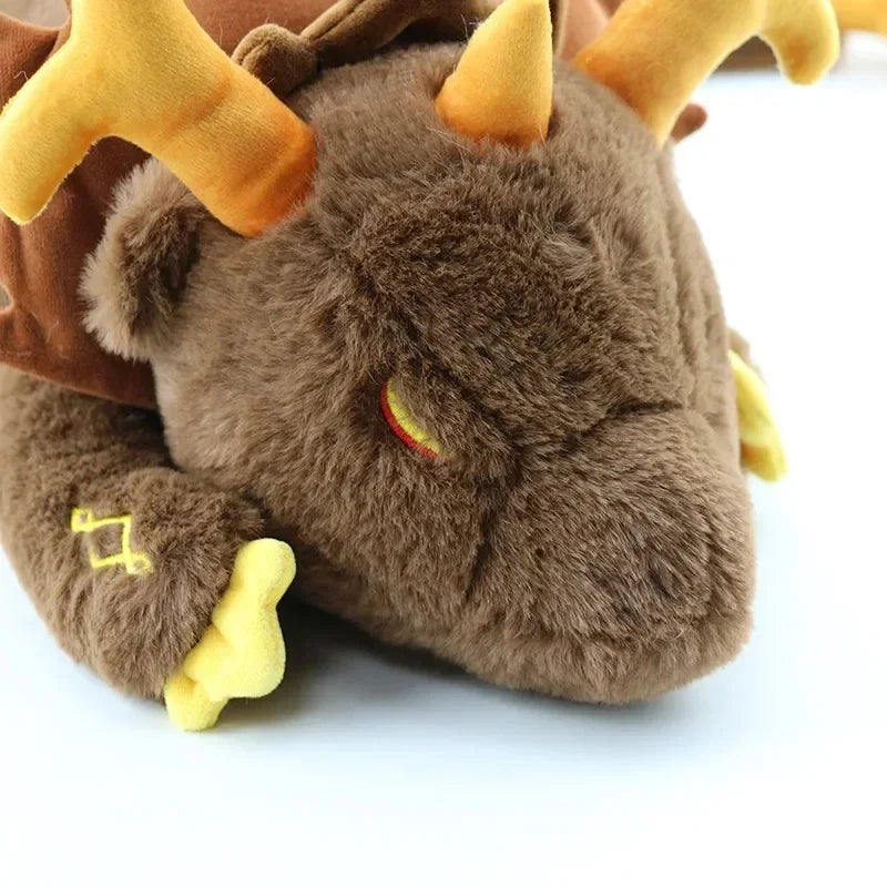 67cm Genshin Impact Zhongli Plush Toy – Soft Morax Dragon Stuffed Doll Pillow for Kids Christmas Gift