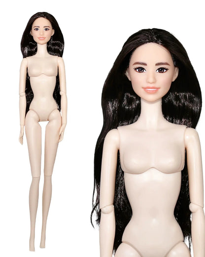 32cm Supermodel BJD Doll — Nude Fashion Princess with 12 Movable Joints, 1/6 Dress-Up Toy Limited Edition Gift