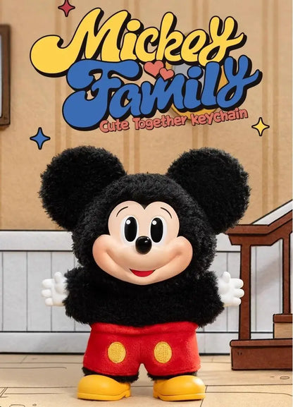 Genuine Pop Mickey Family Keychain Blind Box – Cute Vinyl Anime Figure Decoration Collectible Kid Gift Series