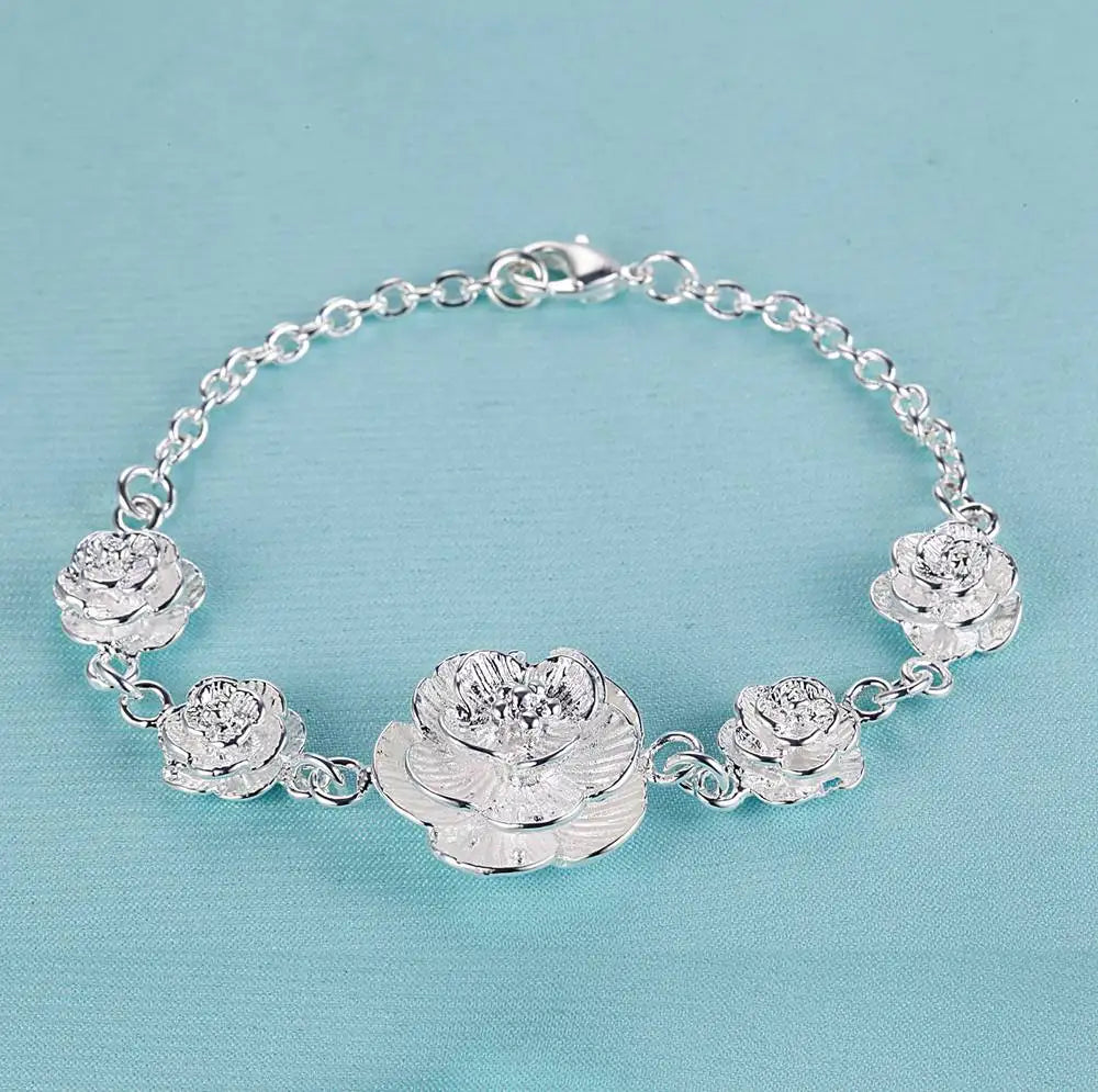 925 Sterling Silver Bead Bracelet – High-Quality Romantic Chain for Women, Fashion Jewelry Gift for Engagement, Party & Wedding