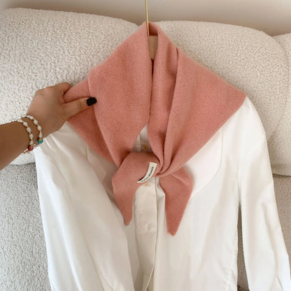 Women’s Wool Triangle Scarf – Multi-Functional Knitted Headscarf