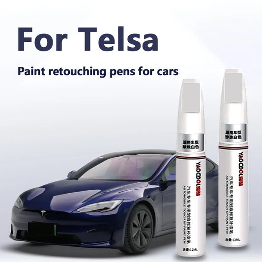 Tesla Model 3/Y/X Pearl White Paint Repair Pen – Touch-Up Kit for Auto Paint Restoration