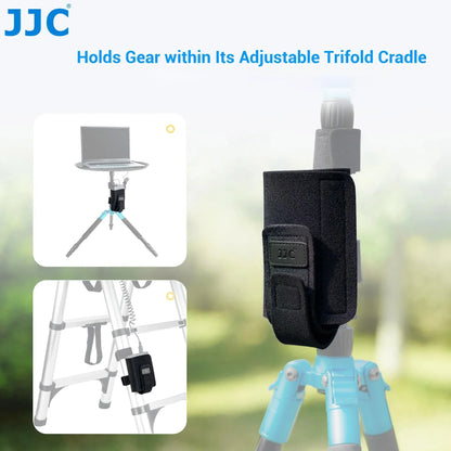 JJC Equipment Mounting Strap | Cable Cradle Tripod Legs Mounting Bag | for Power Bank, Light Stand, Remote, Photography Accessory