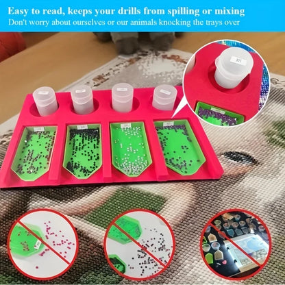 Diamond Painting Accessories Tray Organizer – Storage Boxes & Containers for Bead Sorting