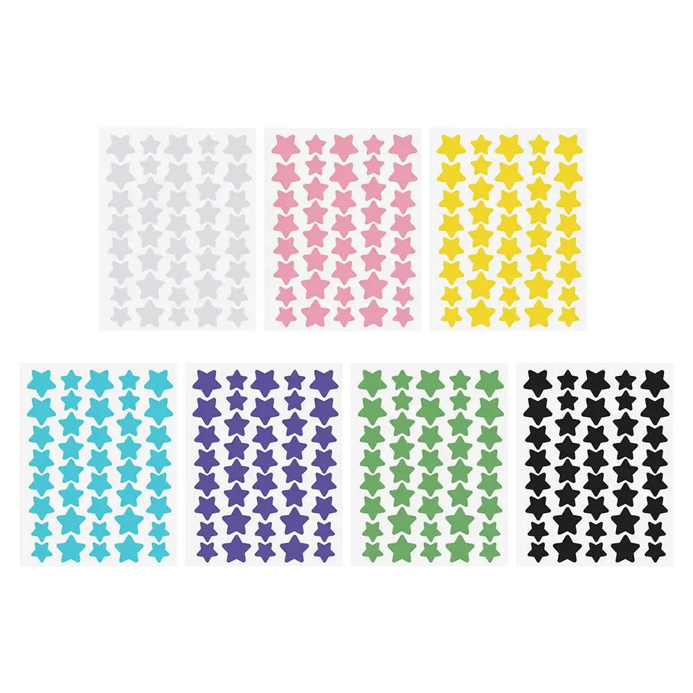Colorful Star-Shaped PE Pimple Patches – Invisible Acne Spot Stickers for Skin Care and Makeup Concealer