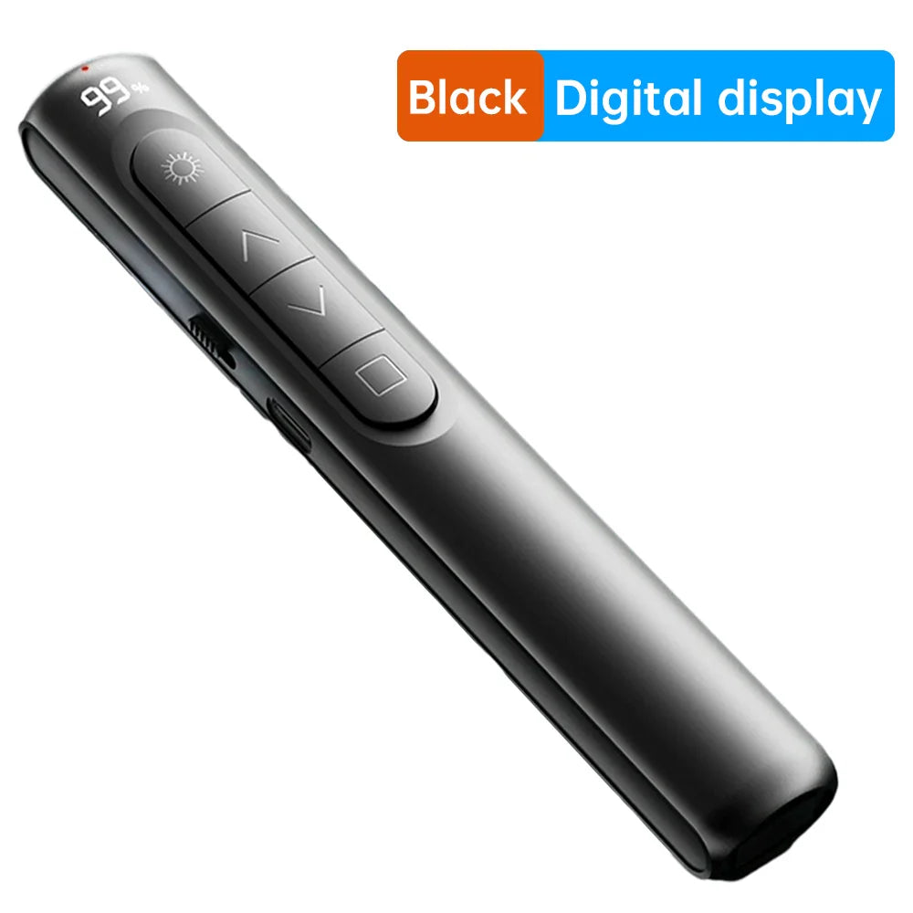 Wireless Remote Control Page Turner – Rechargeable Digital Display Clicker with Volume Controller