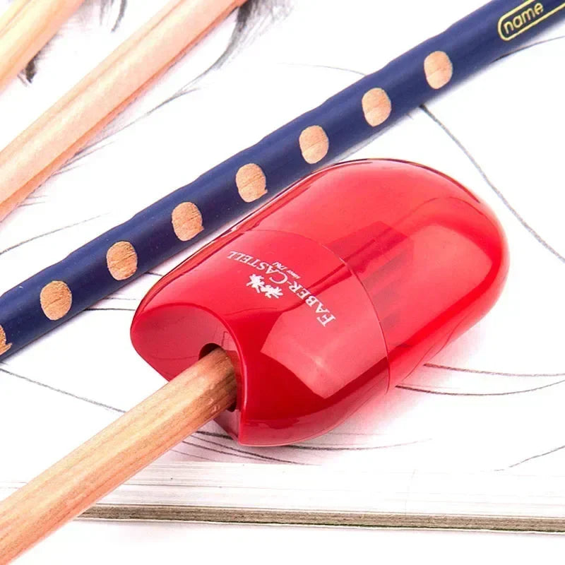 Double & Single Hole Pencil Sharpener – Creative Transparent Stationery Tool for Kids & Students, Portable School Supply Pen Cutter Sharpener