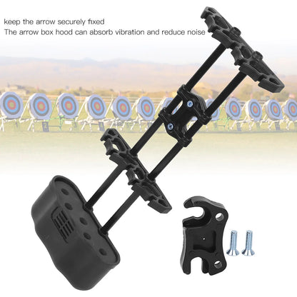 Portable 5-Arrow Quiver – Buckle-Type Bow Holder Box for Outdoor Archery Equipment