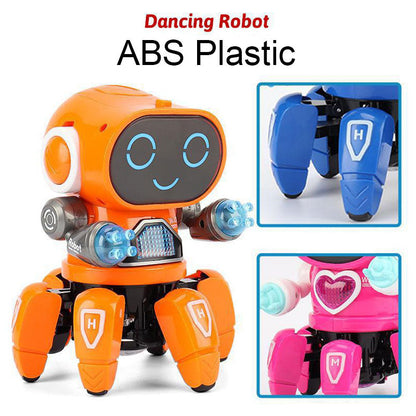 Dance Music Robot Octopus Toy – 6-Claw Spider Vehicle Robot with Lights & Sound, Early Education Birthday Gift for Kids