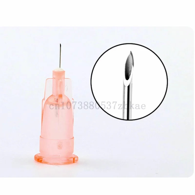 100pcs Tattoo Needles — 34G Safety Needles (1.5mm, 2.5mm, 4mm) for Beauty Injection Syringe & Filler Hand Tool Parts