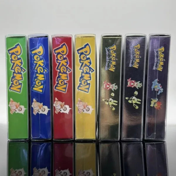 Pokemon Series GBC Game Cartridge in Box USA Version – Red, Blue, Yellow, Green, Gold, Silver, Crystal