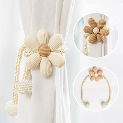 Modern Flower Curtain Ties – Creative Rope Tiebacks for Bedroom & Living Room, Home Curtain Decoration, Perfect Gift