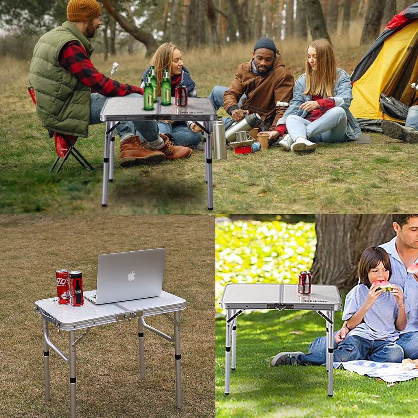 Outdoor Portable Foldable Table – Ultralight Aluminum Camping & Picnic Table with High Bearing Capacity for Nature Hikes