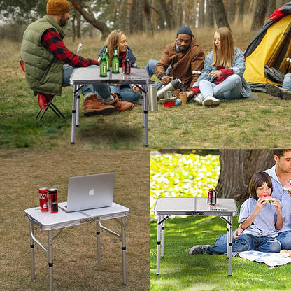 Outdoor Portable Foldable Table – Ultralight Aluminum Camping & Picnic Table with High Bearing Capacity for Nature Hikes
