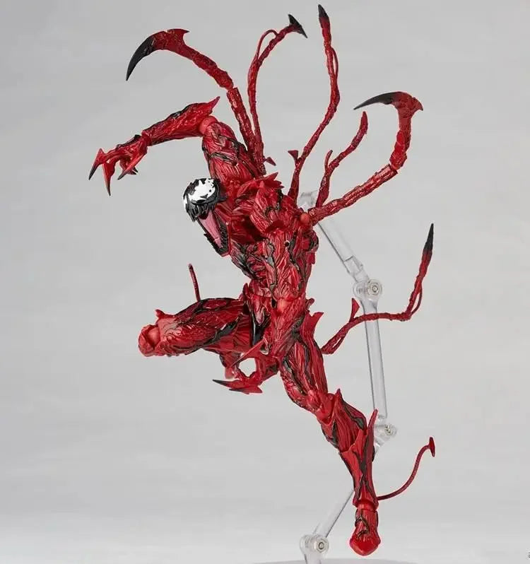 AMAZING YAMAGUCHI Carnage Venom Action Figure — KAIYODO Spider-Man Legends Movable Model Toy Gift for Kids and Collectors