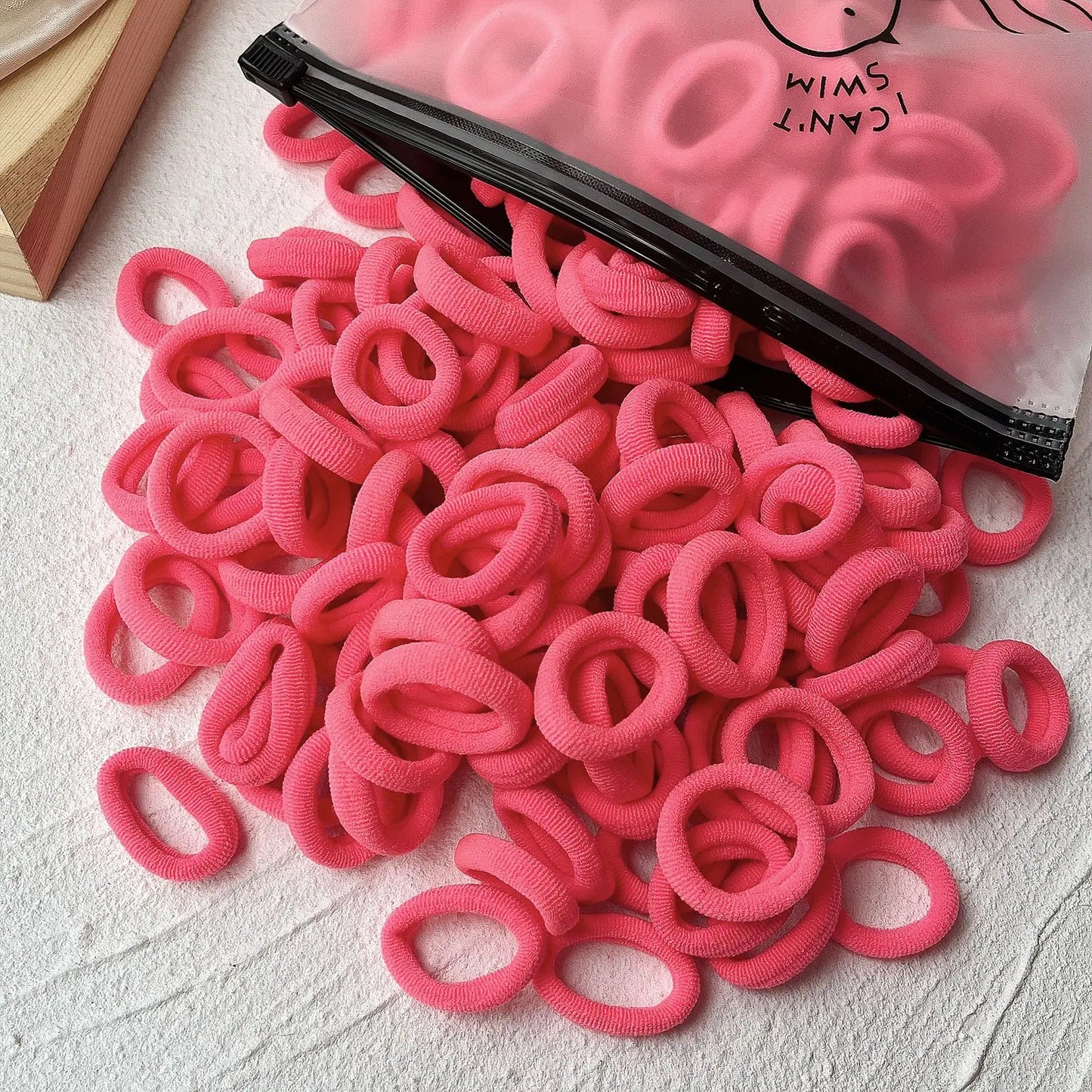 20/50PCS Kids Elastic Hair Bands – Girls Sweets Scrunchie Rubber Bands for Children Hair Ties & Headbands