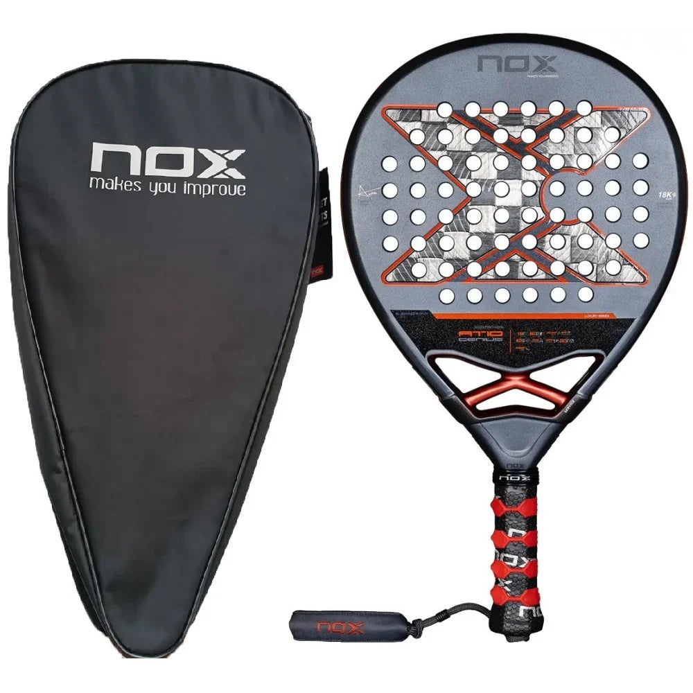 NOX Padel Tennis Racket - Carbon Fiber Diamond-Shaped EVA Sports Racquet
