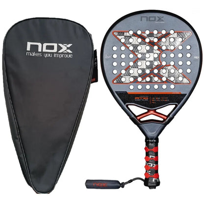 NOX Padel Tennis Racket - Carbon Fiber Diamond-Shaped EVA Sports Racquet