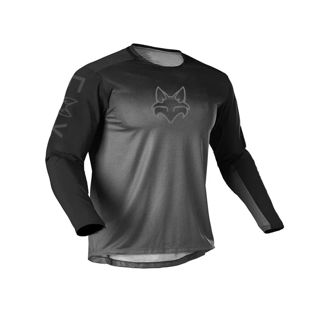 2025 Fox Motocross Long Sleeve Shirt for Men and Women – Summer Off-Road Motorcycle & Mountain Bike Jersey