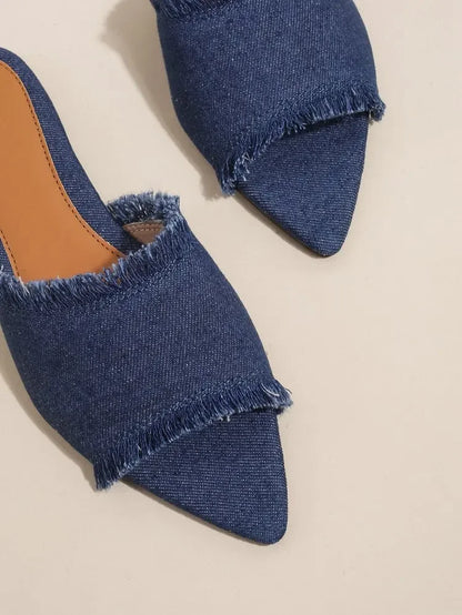 Women’s Summer Flats & Cowboy Sandals – Pointed Toe Flip Flops Casual Beach Dress Shoes