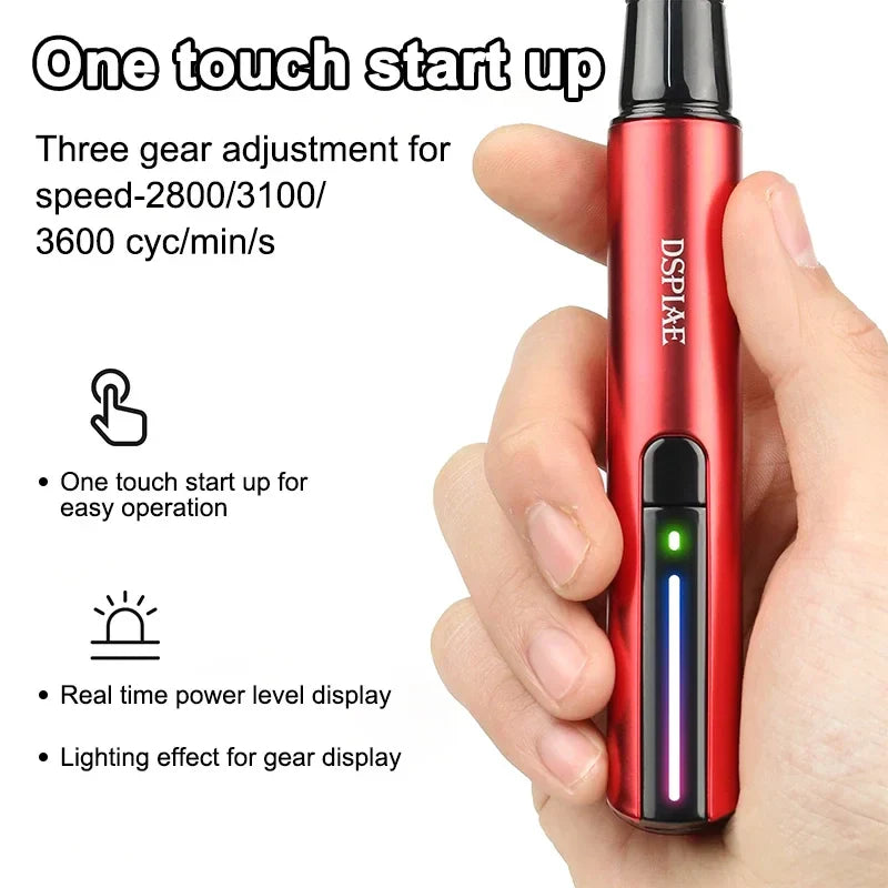 DSPIAE ES-A DIY Electric Reciprocating Sander – Grinding Pen with Sanding Heads for Plastic Models & Military Crafts