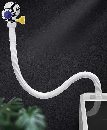 1–4M White Drain Hose Pipe — Extension Tube for Air Conditioner, Washing Machine & Kitchen Faucet