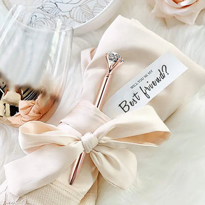 Diamond Wedding Guest Book Pen - Elegant Signing Accessory for Bride and Bridesmaids, Perfect for Bridal Shower and Bachelorette Party, 1pc