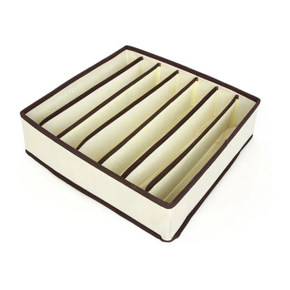 Foldable Underwear Drawer Organizer Box – Storage Case for Socks, Bras, Pants, Scarves, and Ties