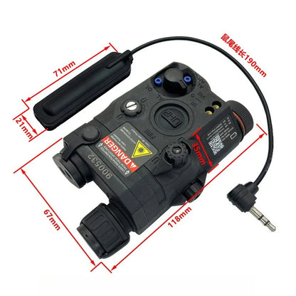 PEQ15 Red Laser Tactical Flashlight – IR Fill Light Indicator with Strong LED Flash, New Overseas Version