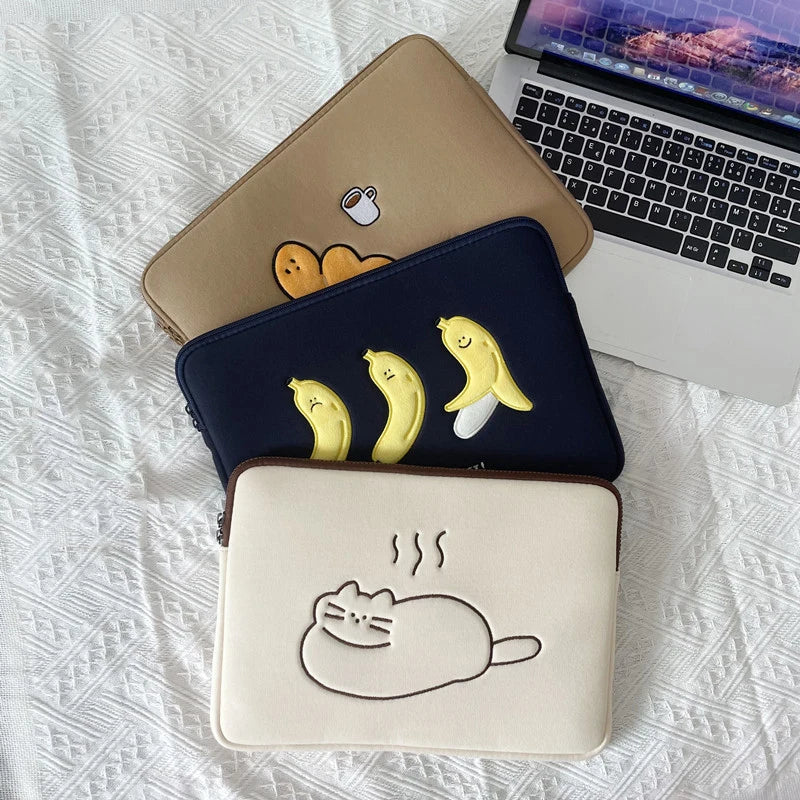Cute Insulated Laptop Sleeves - Shockproof Pouch Bag for 13 13.3 14 15 15.6 Inch MacBook Air and Pro M2, Stylish Computer Accessories