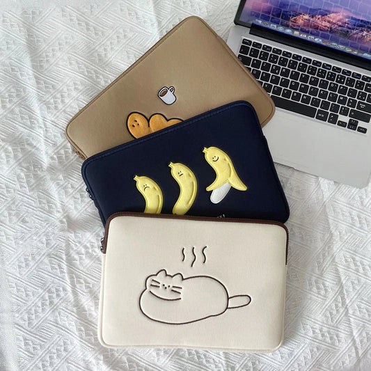 Cute Insulated Laptop Sleeves - Shockproof Pouch Bag for 13 13.3 14 15 15.6 Inch MacBook Air and Pro M2, Stylish Computer Accessories