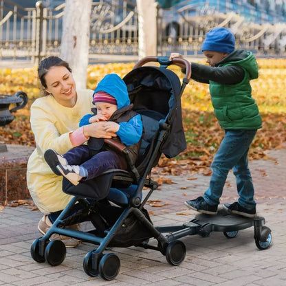 Universal Stroller Step Board Adapter – Seat for Second Child, Jogger, Twin Stroller, Scooter & Baby Pram Hitch Accessory