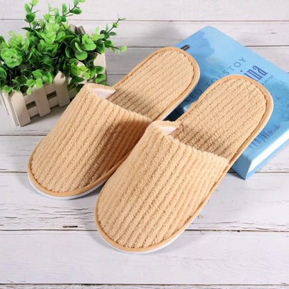 Winter Warm Plush Slippers for Women & Men – Non-Slip Fluffy Indoor House Slides for Bedroom Comfort Couple Home Shoes